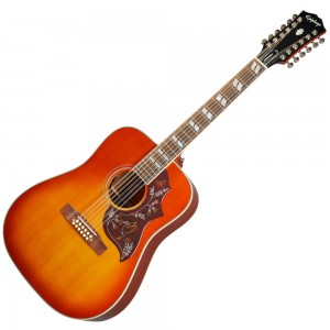 Epiphone Inspired By Gibson Hummingbird 12-string - Aged Cherry Sunburst Gloss